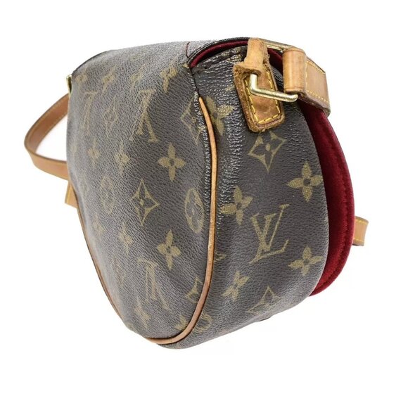 LOUIS VUITTON LV Tambourine Shoulder Bag Monogram Leather Brown - Picture 4 of 16